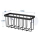 thumbnail image 2 of Soporte de esponja SHFKS para fregadero de cocina con ventosa negro, 2 of 6