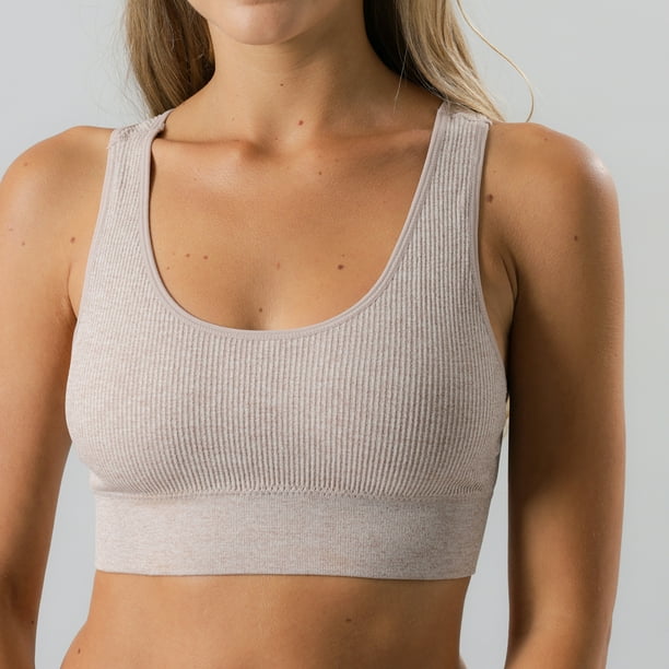 Peto Rib Deportivo Sin Costuras Mujer Flores 25160-202
