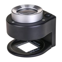 Ioensy - 30X Lupa Lupa Lupa Con 6 Luz Portátil Para Monedas Textil