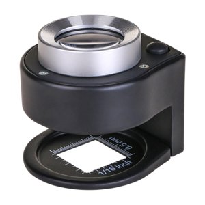 Ioensy - 30X Lupa Lupa Lupa Con 6 Luz Portátil Para Monedas Textil