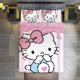 thumbnail image 1 of Cute Hello Kitty 3 Pieces Duvet Cover Set Full Size Super Soft Fade Resistant Microfiber, 1 of 4
