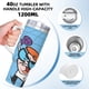 thumbnail image 5 of El Laboratorio de Dexter Vaso aislado de acero inoxidable con asa, diseño temático, regalo para familia, amigos y fans; incluye pajita y encaja en el portavasos estándar, 40 oz, 5 of 6