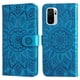 thumbnail image 1 of Funda tipo cartera FOXDOCK para Xiaomi Redmi Note 10s 4G , diseño girasol en relieve, cuero PU, cierre magnético, soporte y tarjetero, 1 of 5