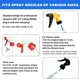 thumbnail image 4 of Adaptador botella spray universal 360° 3 pack tubo lastrado bola pulverizador invertido, 4 of 7