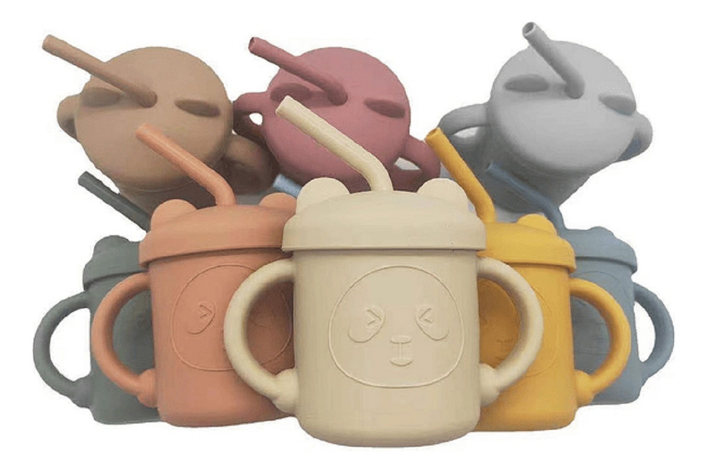 Genérico - Vaso Bombilla Silicona Diseño Oso Niños Cocina Colegio Lau