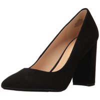 Pump Nine West Astoria 9X9 De Gamuza Negra Para Mujer, Talla 5.5