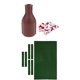 thumbnail image 2 of Billar De 9 Pies Pa?o De Mesa De Billar Snooker Fieltro Y Botella De Coctelera Tally Ball Verde, 2 of 6