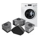thumbnail image 1 of Bases Niveladores Patas Lavadora Refrigerador Anti Vibración Negro/gris, 1 of 10