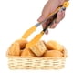 thumbnail image 2 of pinzas de cocina de nailon y acero inoxidable para barbacoa, resistentes al calor (amarillas), 2 of 8