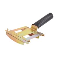 Magideal - Peine Para Depilación De Ganado, Herramienta De Depilación, Peine Metálico Para El Aseo Del Ganado, Herramienta De Limpieza Portátil, De Doble Cara, P Oro