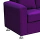 thumbnail image 3 of Sofa Kendy 3c Felpa 12 Morado, 3 of 6