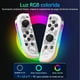 thumbnail image 3 of Control Inalámbrico de Juego para Nintendo Switch, Joypad con Iluminación y Función Turbo, Color Blanco, 3 of 7