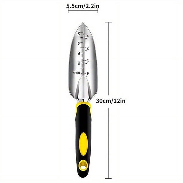 Transform Your Gardening Experience with Our High-Quality 1pc Aluminum Alloy Gardening Tool Set - Large Round Shovel, Scale Shovel, and Trident Rake, Perfect for Digging and Transplanting with Ease!