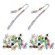 thumbnail image 3 of 24 Piezas De Plata Tibetana Angel Wing Charms Colgante De Cristal Bead Multicolor, 3 of 5