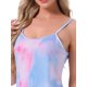 thumbnail image 5 of INSPIRE CHIC Vestido de Noche de Mujer de Rayón Suave sin Mangas con Tirantes Finos y Cuello Redondo para Primavera Verano en Casa L Azul Rosa, 5 of 6