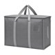 thumbnail image 1 of REGALWOVEN 4 Paquetes de Almacenamiento de Ropa, Bolsas de Almacenamiento Plegables, Bolsas de Mudanza para Organizar Dormitorio, Organizadores de Armario y Almacenamiento con Asas Gris 27*10.5*17.5in, 1 of 7