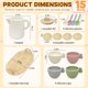 thumbnail image 3 of Juego de té de madera BOMOKS de 15 piezas para niños pequeños, 3 of 9