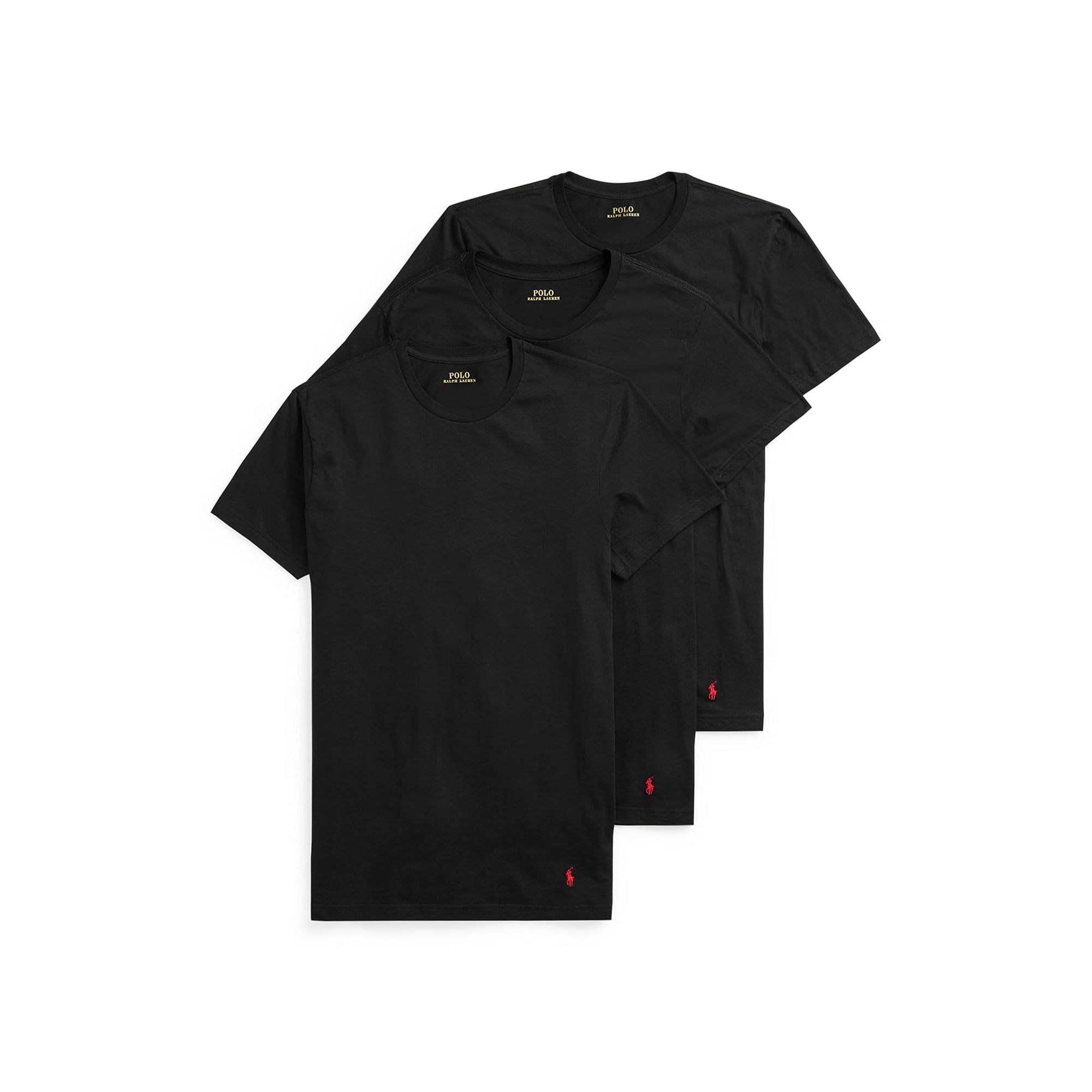Camiseta Polo Ralph Lauren, Corte Clásico, Algodón, Cuello Redondo, Paquete De 3