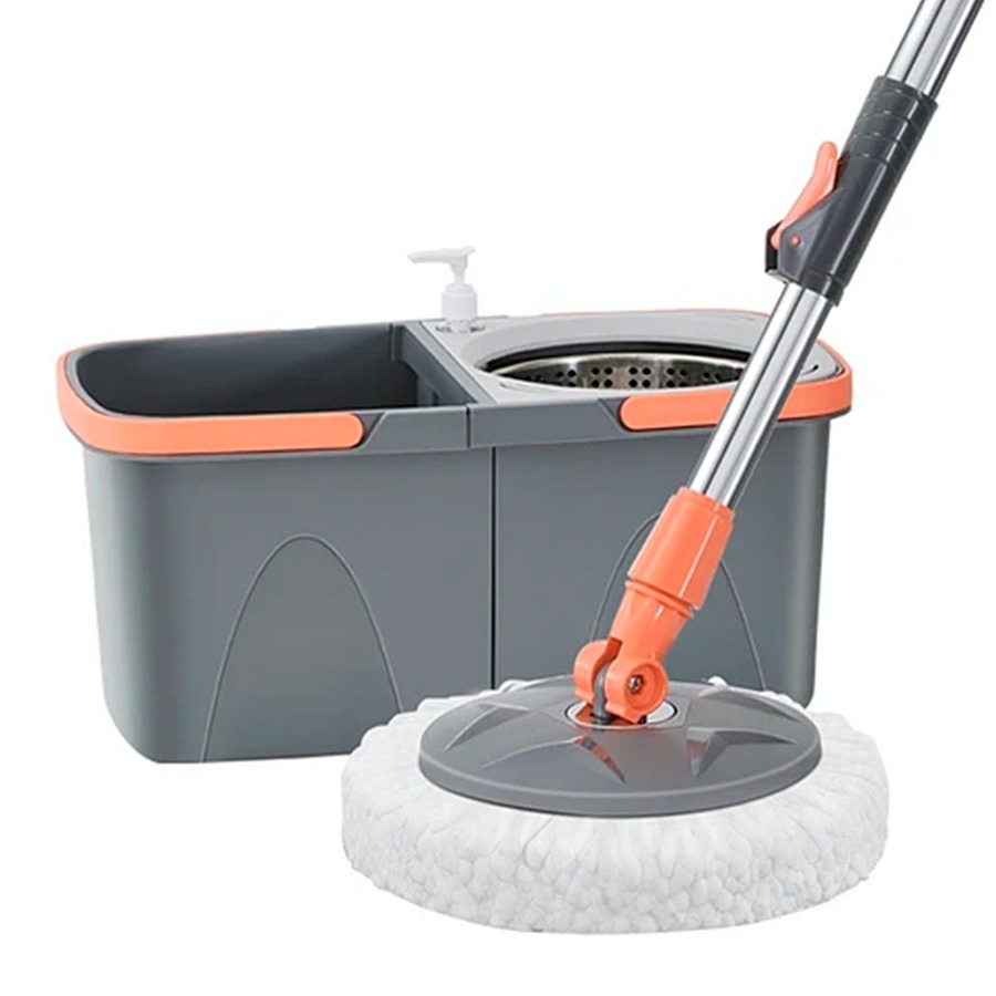 Aventura Store - Mopa Trapeador Giratorio 360° Centrifugadora Doble Rueda