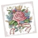 thumbnail image 3 of Kit de punto de cruz de flores Bricolaje estampado para principiantes 27 x 27 cm 14 u., 3 of 5