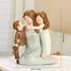thumbnail image 3 of Mamá y niños figuras, esculpido pintado a mano madre y dos niños estatuas, madre hijo hija figuras regalos para el cumpleaños del aniversario del día de la madre, 3 of 3
