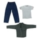 thumbnail image 3 of Figura Masculina 1/6, Traje Verde para Muñeca de 12", 3 of 5