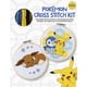 thumbnail image 1 of Pokémon Cross Stitch Kit: Includes patterns and materials to stitch Pikachu & Piplup, & Evee, and charts for 16 other Pokémon projects, 1 of 6