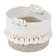 thumbnail image 1 of REGALWOVEN 1 Paquete de Cesta de Almacenamiento Tejida, Caja de Almacenamiento para Estante con Borla para Bandeja de Llaves para Entrada Escritorio, Decoración del Hogar Atrapa Todo Lino 9.4*6.7in, 1 of 4