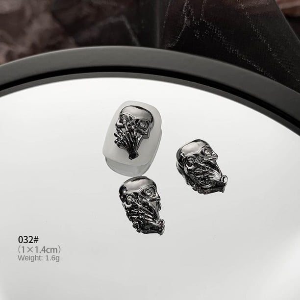 Personalized Nail Art Accessories Not Easy To Break Alloy Nail Art Crow Heart Cross Health & Beauty Cross Nail Art Jewelry
