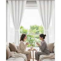 Mylhogar - Set De Cortinas Blackout Engomadas Modernas De Lujo
