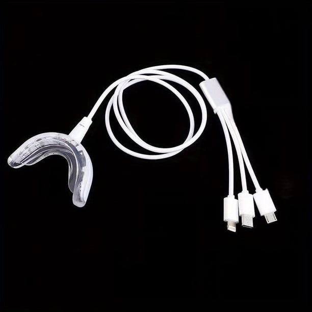 LED Teeth Whitening Instrument, Portable Rechargeable Blue Light Oral Care Light Tool, Electric Dental Teeth Whitening Instrument, Mini LED Light Oral Care Tool