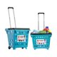 thumbnail image 2 of Carrito de supermercado dbest products GoCart Teal con ruedas, 2 of 7