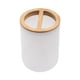 thumbnail image 3 of Accesorios de baño Dispensador de bomba de loción para baño de hotel Artículos de tocador para encimera Jabonera de fácil limpieza Organizador de enci Porta cepillo de dientes, 3 of 5
