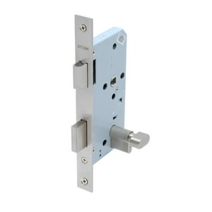 Stark Design - Cerradura De Embutir Puerta Acceso Principal, Oficina O Dormitorio, Cilindro Exterior / Seguro Interior. (Acero Inoxidable 304). Sku: Sde204-Ai.Seg/Cl70