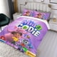thumbnail image 3 of Mia y Codie Conjunto de sábanas temático, trío de piezas, cómodo y amigable con la piel, diseño único, regalo de decoración para el hogar para familiares, amigos y fans, 90 cm * 190 cm, 3 of 6