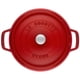 thumbnail image 4 of Cocotte redonda de hierro fundido STAUB de Dutch Oven, 7 litros, color rojo cereza, 4 of 9