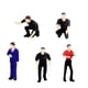thumbnail image 5 of 5x 1/64 Figuras De Reparador Escenas En Miniatura Adornos De Escritorio Adornos Negro, 5 of 5