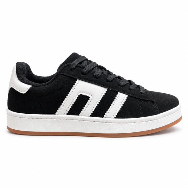 Zapatilla Urbana Negro Mujer Gamuza Atlas 340A