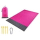 thumbnail image 3 of Manta De Picnic Al Aire Libre Alfombra De Playa Impermeable Campamento Alfombra A Prueba De Arena Rosa Roja, 3 of 4