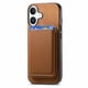 thumbnail image 2 of Funda de Cuero Magnética con Tarjetero para iPhone 16 Plus Cubierta Delgada Marrón, 2 of 5