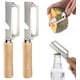 thumbnail image 1 of Pelador mano 2 pack ultra afilado acero mango madera abridor botellas, 1 of 7