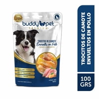 Snack Perro Adulto Trocitos Camote Envueltos En Pollo Bolsa 100 G Buddy Pet