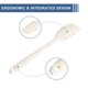 thumbnail image 3 of Cuchara Espátula de Silicona Uxcell, 8.5鈥 Raspador Resistente al Calor para Hornear, Cocinar, Mezclar, Blanco, 5 Piezas, 3 of 6