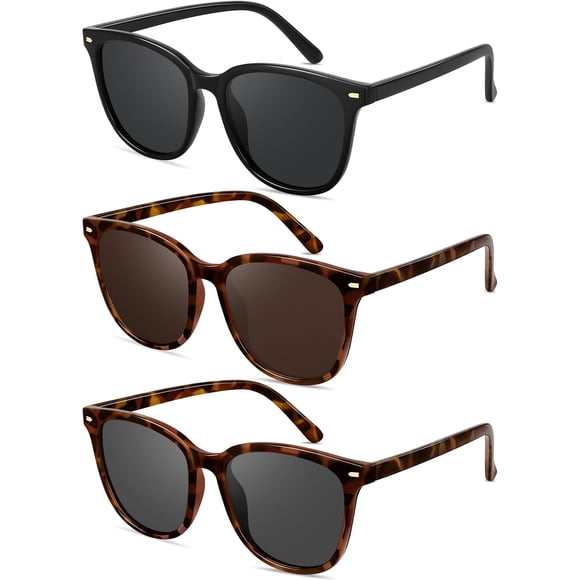 Anteojos de Sol YMRFW Retro de Gran Montura Polarizados UV400