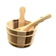 thumbnail image 1 of Cubo Y Cucharón De Madera Para Sauna, Portátil, De Gran Capacidad, Para Baño, Sauna De Hotel, 1 of 5