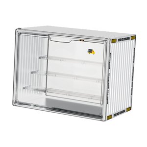 Bothyi - Vitrina De Acrílico Con Puerta Para Colecciones De Figuras De Acción Minoristas, Grande, Blanca