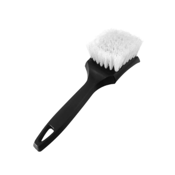 Suministros de limpieza de cepillo de cerdas duras del neumático, mango ergonómico, múltiples usos múltiples, cepillo de limpieza de ruedas para , Blanco