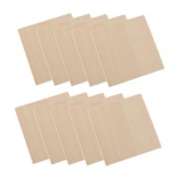 Magideal - 10 Piezas De Madera Sin Terminar Rebanadas De Madera Sin Terminar Decoración Del Hogar Piezas En Blanco Etiquetas De Madera Rebanadas, Para Adornos Ar Cuadrado