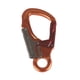 thumbnail image 4 of Gancho de mosquetón de doble bloqueo, mosquetón de bloqueo automático, llave suave, puerta de nariz, mosquetón de escalada de aluminio para montañismo Naranja, 4 of 5