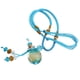 thumbnail image 2 of Aceite Esencial Botella Difusor Perfume Cristal Colgante Collar Azul Cielo, 2 of 3